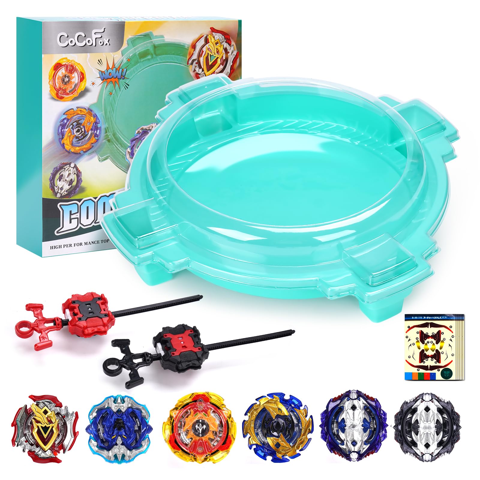 Amazon.com: COCOFOX Battling Top Burst Toy Set Game Complete